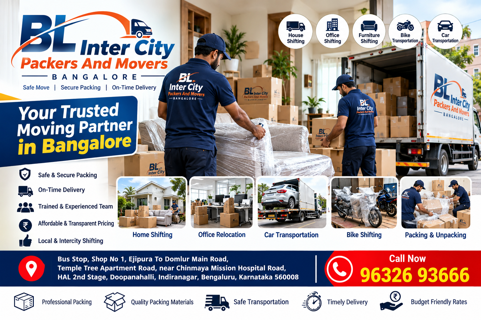BL Inter City Packers And Movers Bangalore photo 1